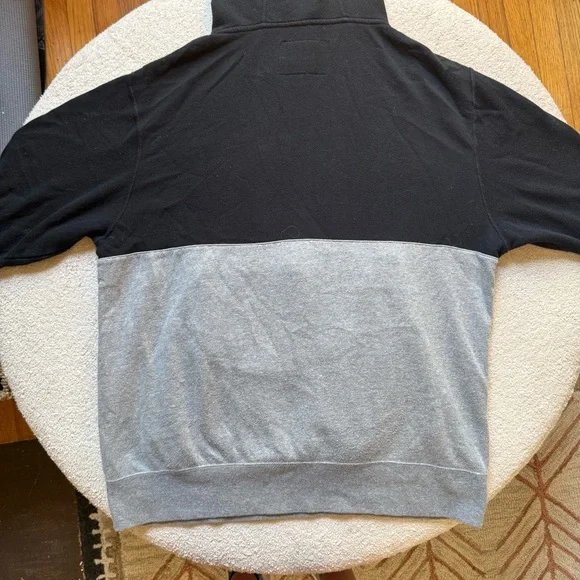 Oaklandish Quarter-Zip Sweatshirt Black and Gray Size Large - Picture 3 of 6